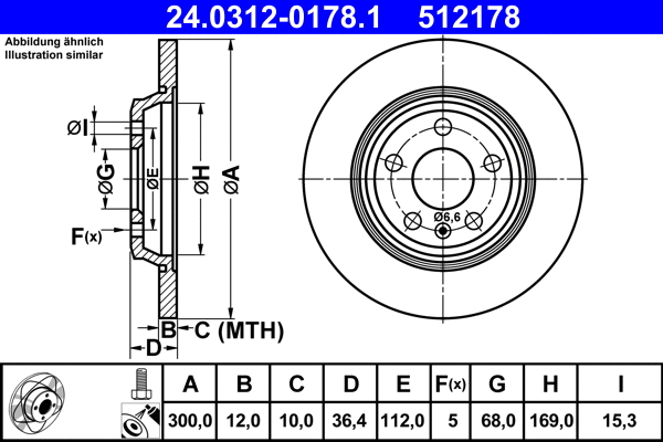Brake Disc (24.0312-0178.1)