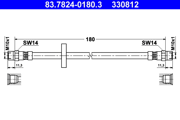Brake Hose (83.7824-0180.3)