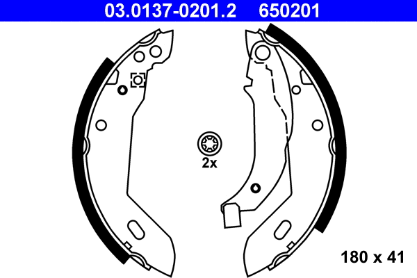 Brake Shoe Set (03.0137-0201.2)