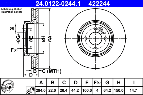 Brake Disc (24.0122-0244.1)