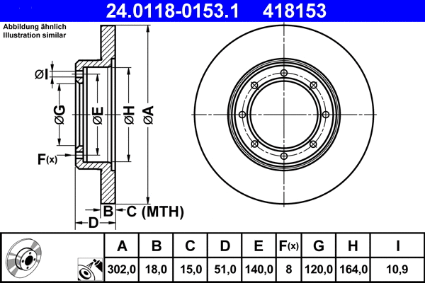 Brake Disc (24.0118-0153.1)
