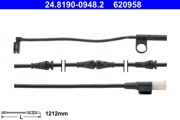 Warning Contact, brake pad wear (24.8190-0948.2)