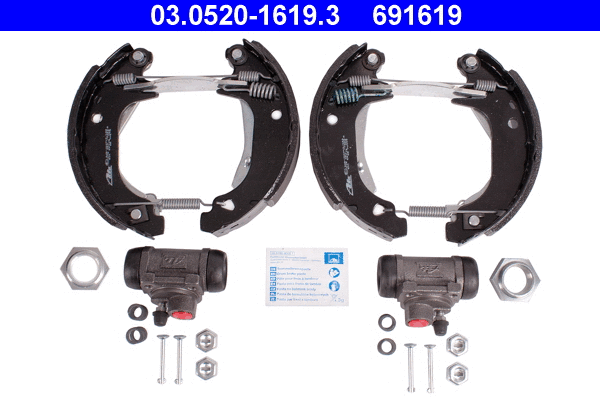 Brake Shoe Set (03.0520-1619.3)
