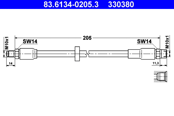 Brake Hose (83.6134-0205.3)