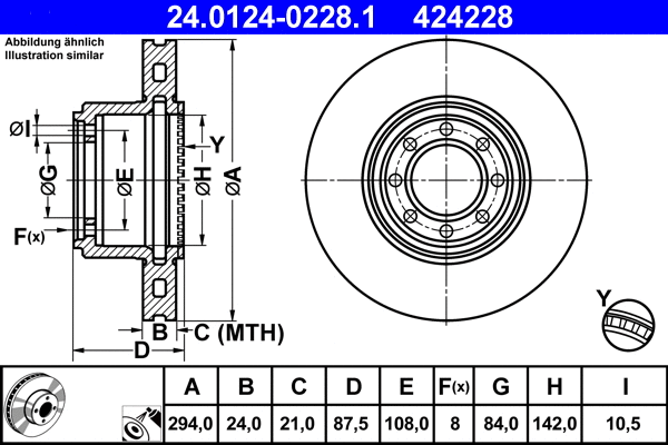Brake Disc (24.0124-0228.1)