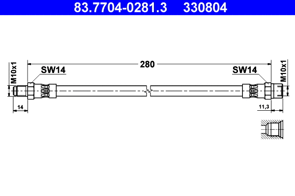 Brake Hose (83.7704-0281.3)
