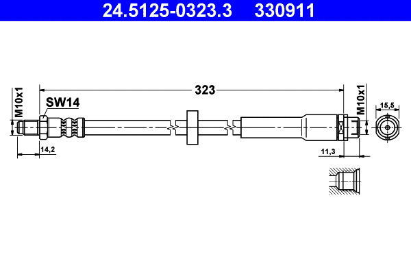 Brake Hose (24.5125-0323.3)