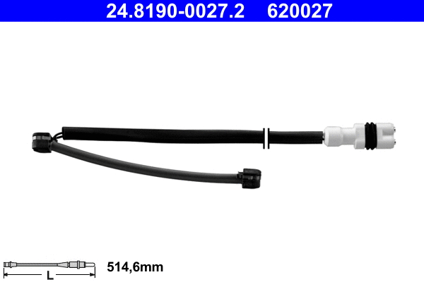 Warning Contact, brake pad wear (24.8190-0027.2)
