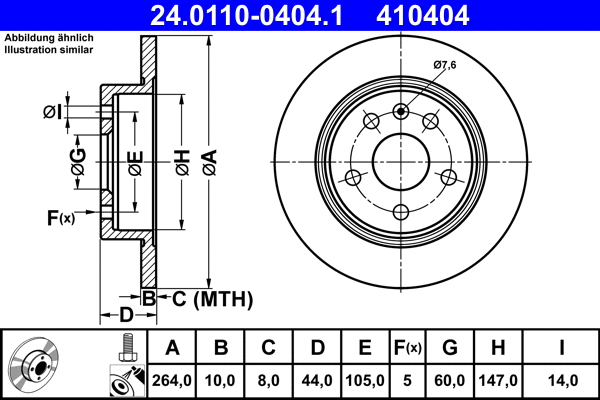 Brake Disc (24.0110-0404.1)