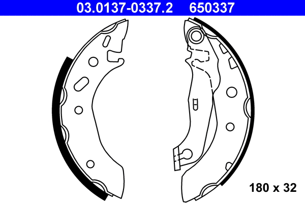 Brake Shoe Set (03.0137-0337.2)