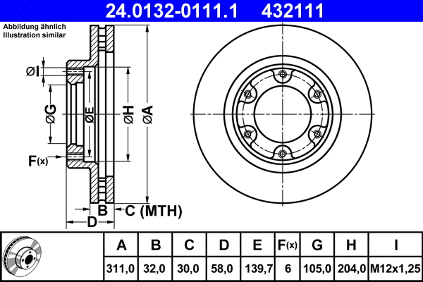 Brake Disc (24.0132-0111.1)