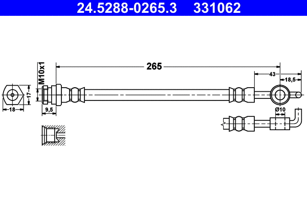 Brake Hose (24.5288-0265.3)
