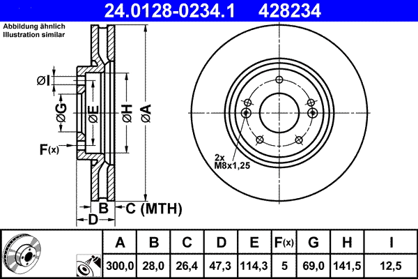 Brake Disc (24.0128-0234.1)