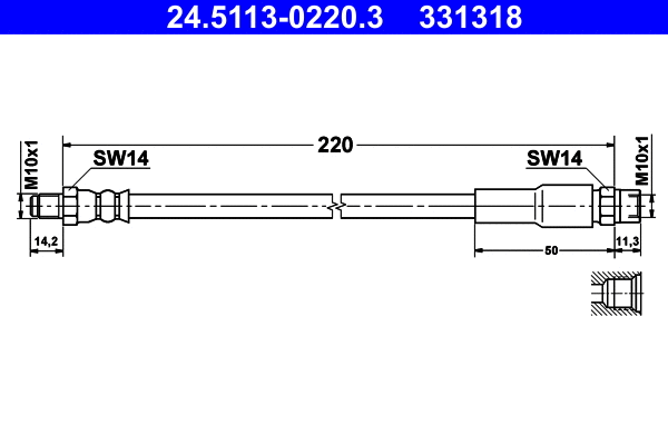 Brake Hose (24.5113-0220.3)