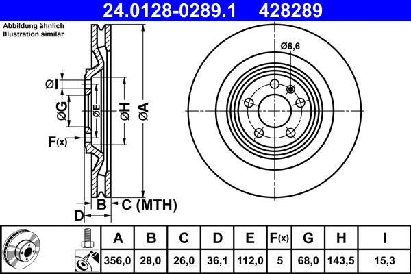 Brake Disc (24.0128-0289.1)