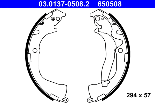 Brake Shoe Set (03.0137-0508.2)