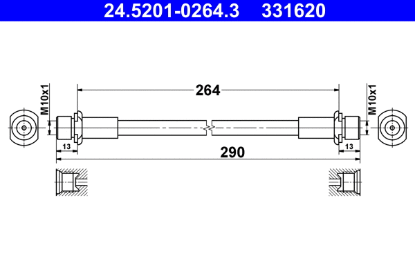 Brake Hose (24.5201-0264.3)