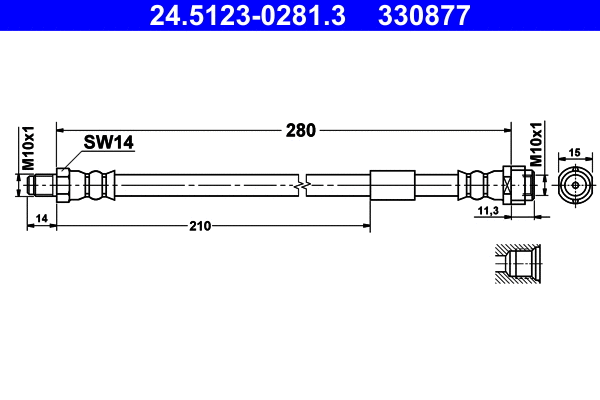 Brake Hose (24.5123-0281.3)