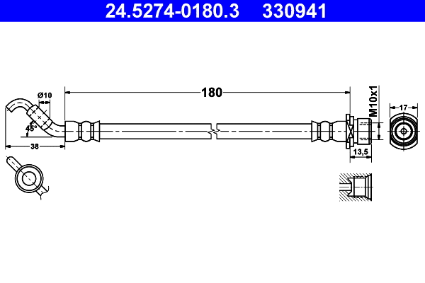 Brake Hose (24.5274-0180.3)