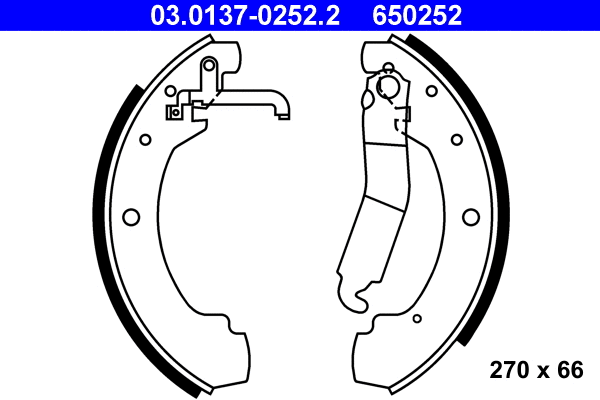 Brake Shoe Set (03.0137-0252.2)