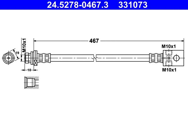 Brake Hose (24.5278-0467.3)