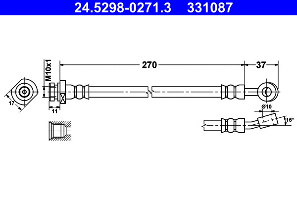 Brake Hose (24.5298-0271.3)