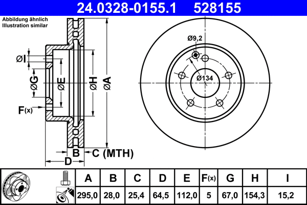 Brake Disc (24.0328-0155.1)