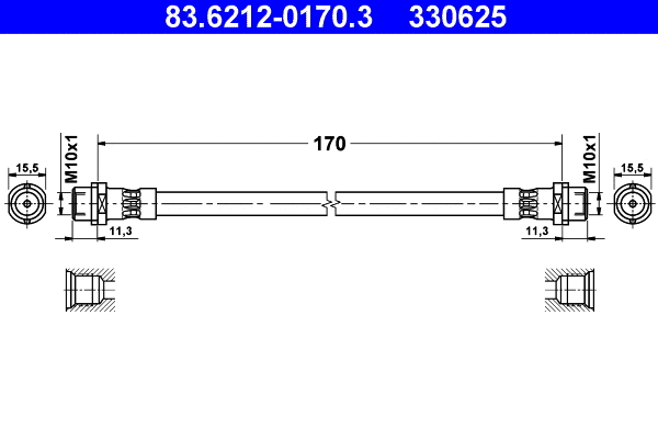 Brake Hose (83.6212-0170.3)
