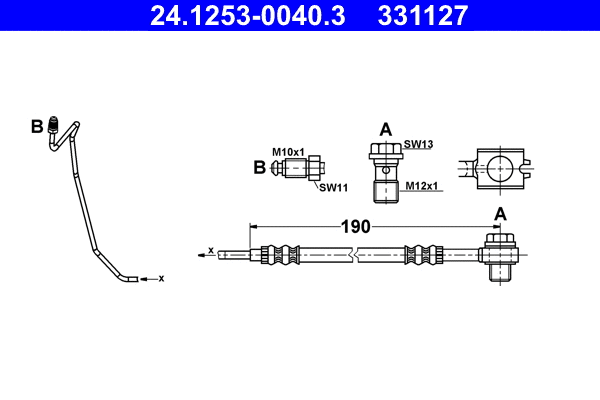 Brake Hose (24.1253-0040.3)
