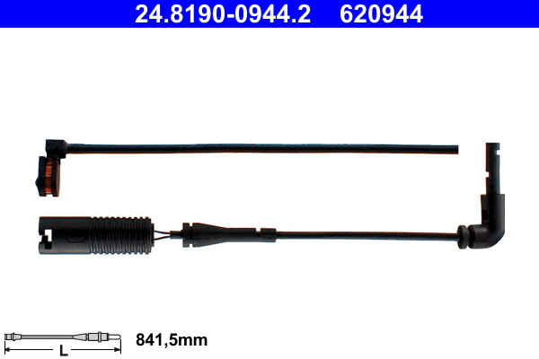 Warning Contact, brake pad wear (24.8190-0944.2)