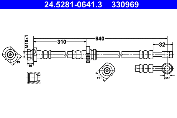 Brake Hose (24.5281-0641.3)