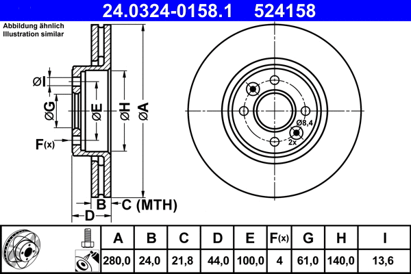 Brake Disc (24.0324-0158.1)
