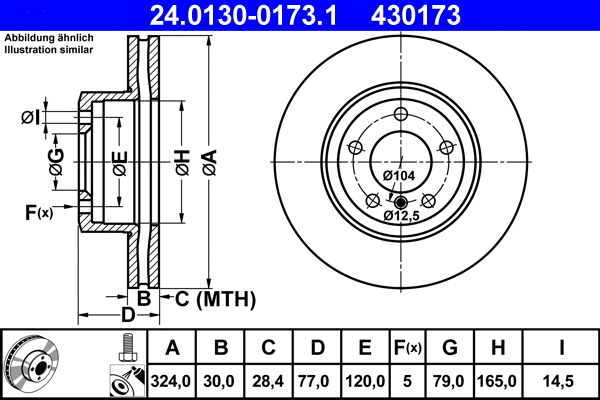 Brake Disc (24.0130-0173.1)