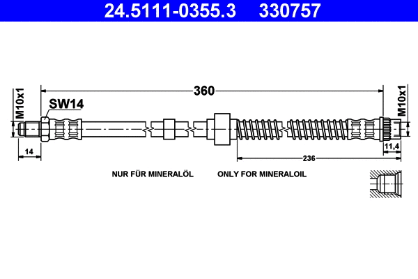 Brake Hose (24.5111-0355.3)