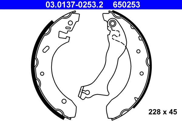 Brake Shoe Set (03.0137-0253.2)