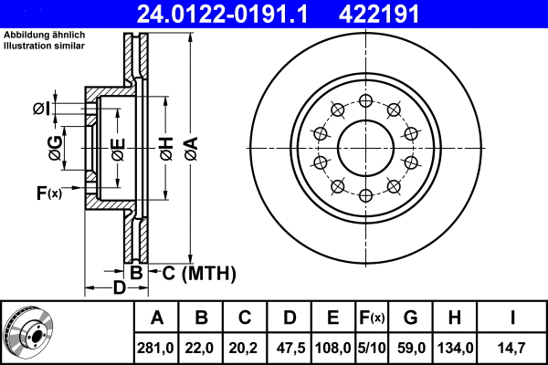 Brake Disc (24.0122-0191.1)