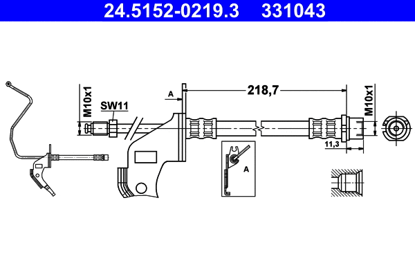 Brake Hose (24.5152-0219.3)