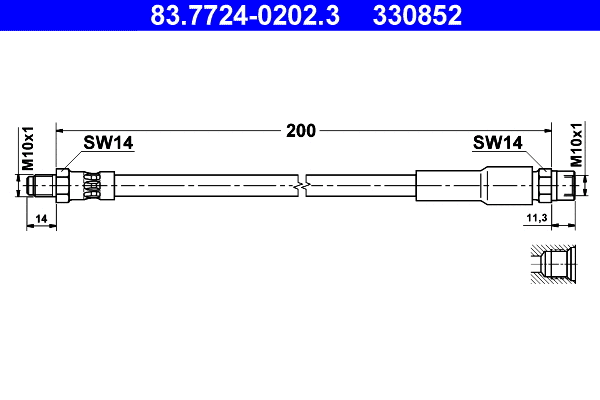 Brake Hose (83.7724-0202.3)