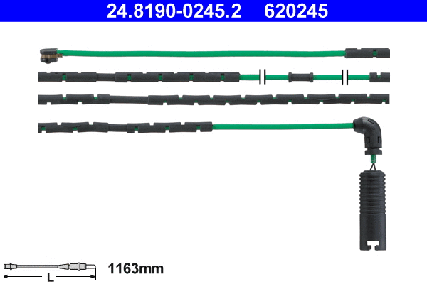 Warning Contact, brake pad wear (24.8190-0245.2)