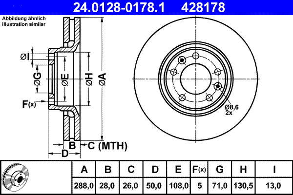 Brake Disc (24.0128-0178.1)