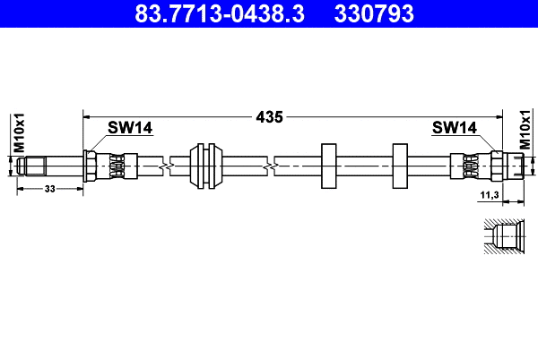Brake Hose (83.7713-0438.3)