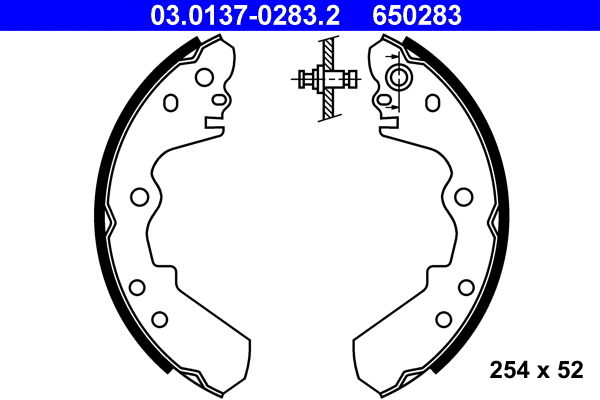 Brake Shoe Set (03.0137-0283.2)