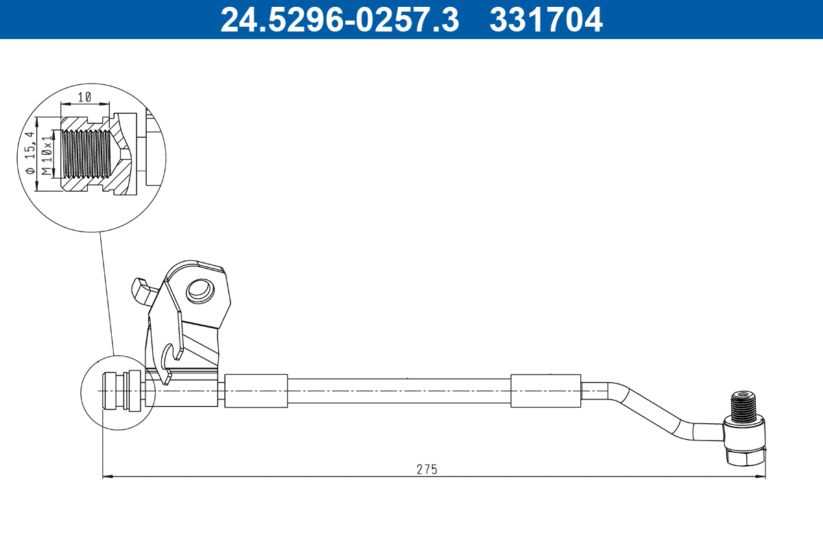 Brake Hose (24.5296-0257.3)