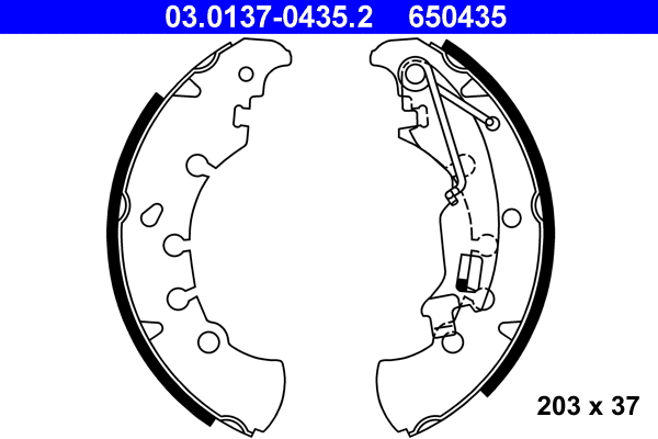 Brake Shoe Set (03.0137-0435.2)