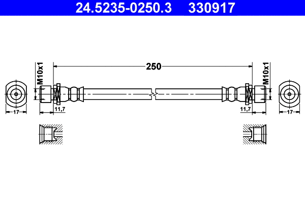 Brake Hose (24.5235-0250.3)