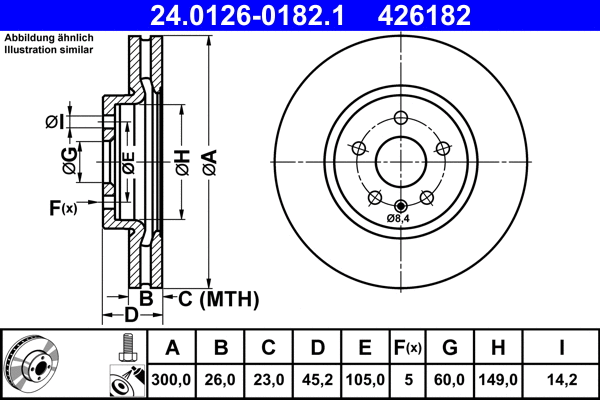 Brake Disc (24.0126-0182.1)