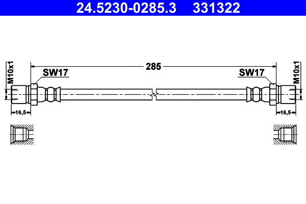 Brake Hose (24.5230-0285.3)