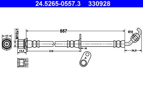 Brake Hose (24.5265-0557.3)