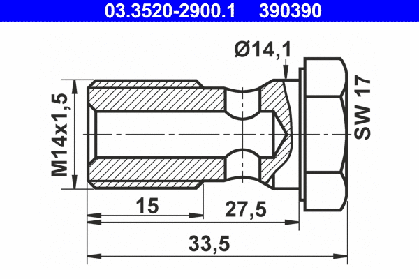 Banjo Bolt (03.3520-2900.1)