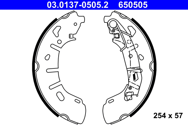 Brake Shoe Set (03.0137-0505.2)